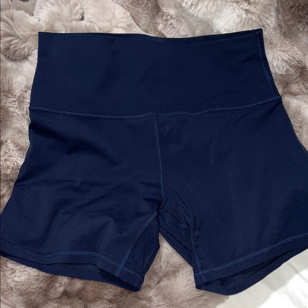 Lululemon Athletica High-Waist Navy Shorts Size 12